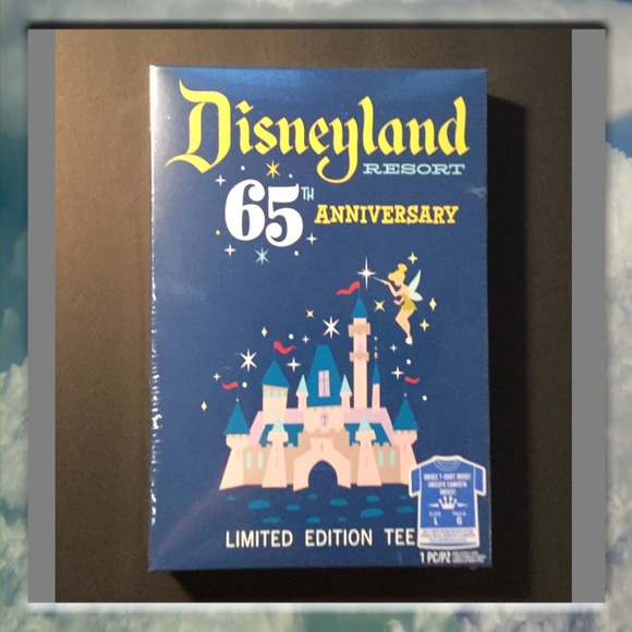 Disney Tops - Disneyland 65th Anniversary Limited Ed. T-shirt, L